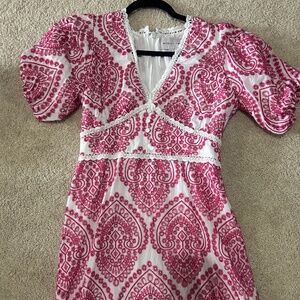 NWT Adelyn Rae Pink Eyelet Dress—Size S